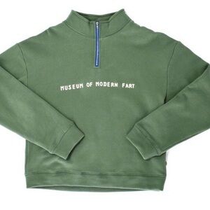 Fashion Brand Company Sage Green Crop Zip-Up Sweater Museum of Modern Fart